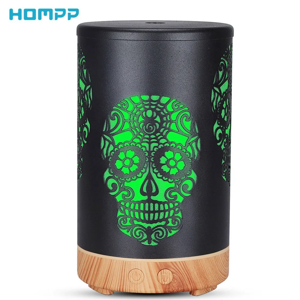 Скелет ультразвуковая ароматерапия металлический диффузор эфирного масла с 7