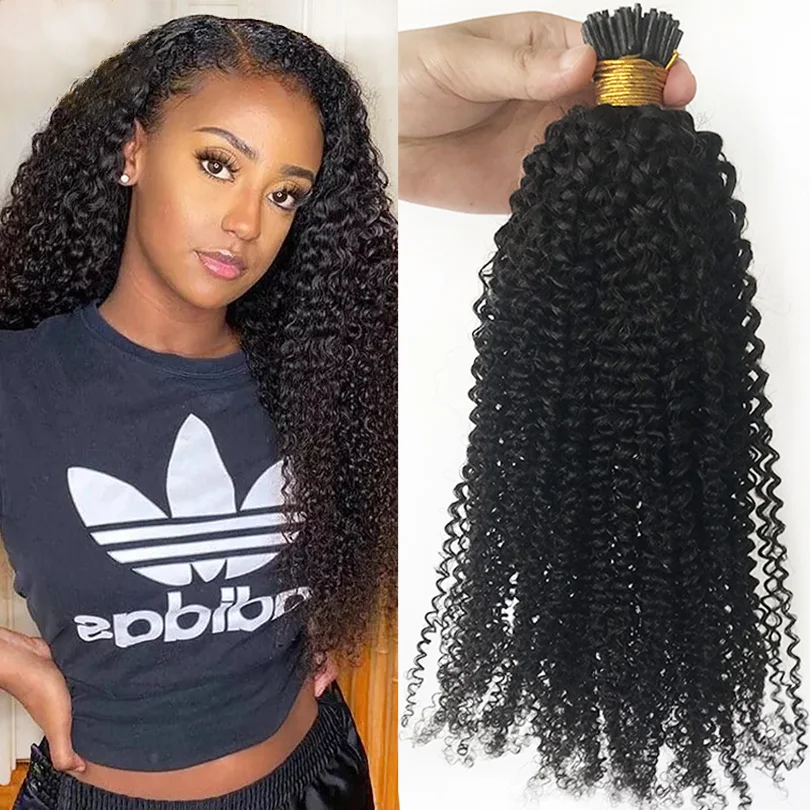 

Pre Bonded I Nail Tip Human Hair Extensions Peruvian Remy Hairs 100 Strands I Tips For Black Women