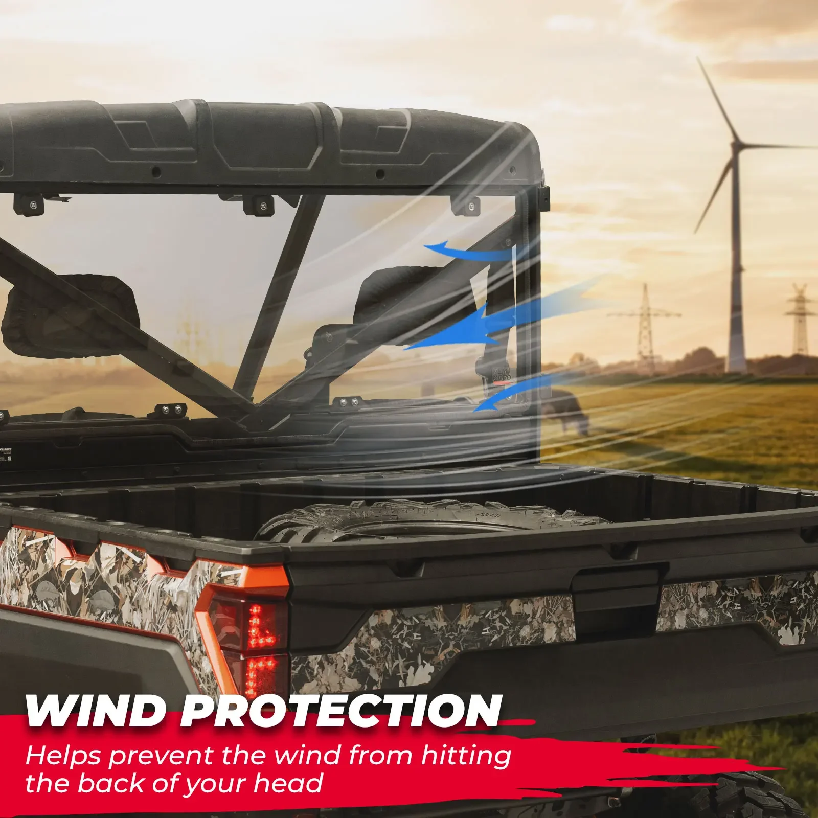 Рисунок 3 - Заднее лобовое стекло KEMIMOTO UTV