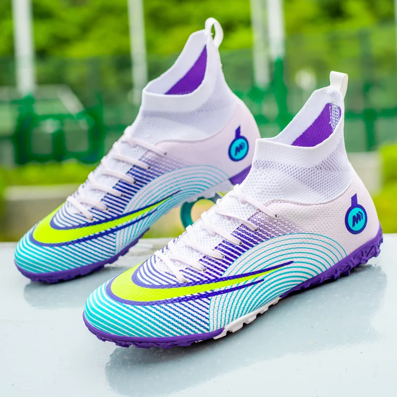 SENAGE Professional Football Boots Breathable Soccer Shoes Men Women Superstar TF/FG Football Sneaker Futsal Training Shoes