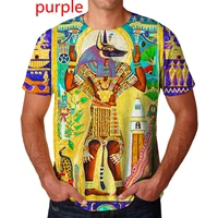 ancient horus egyptian god eye of egypt pharaoh anubis face 3d print t shirt menwomen funny hip hop short sleeve tee