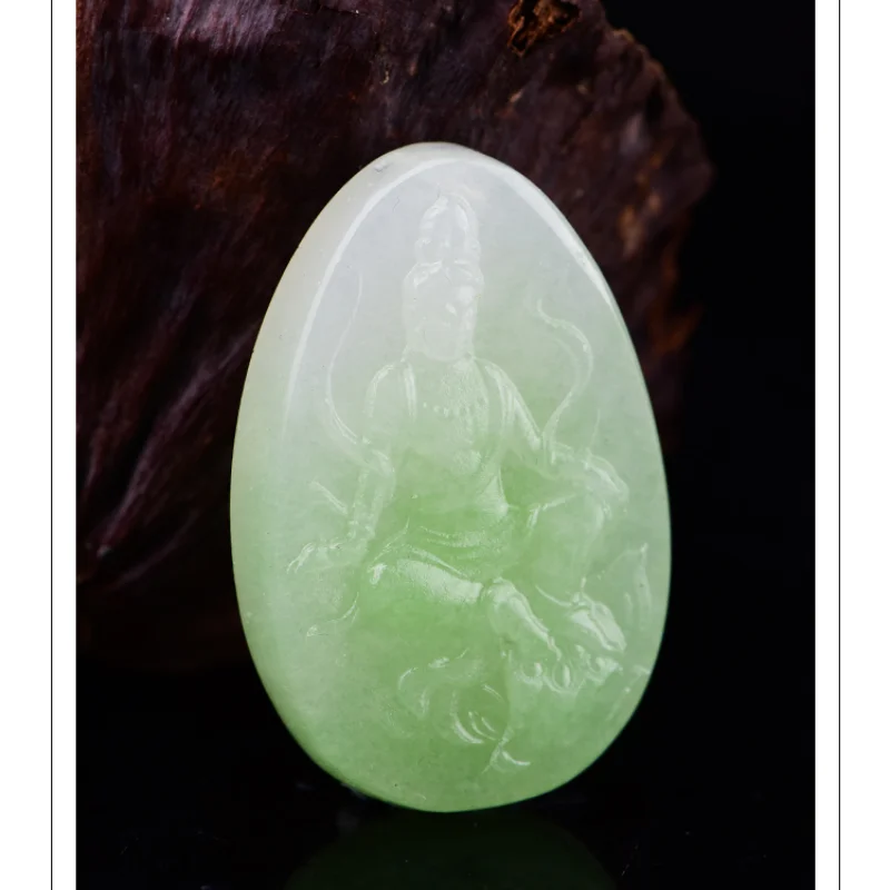 Кулон Cuiqing из нефрита с гравировкой для мужчин и женщин