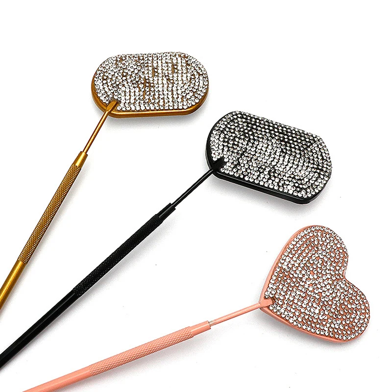 

Eyelash Inspection Mirror Makeup Mirror Lash Check Mirror With Diamond Stainless Steel Beauty Lash Extension Eye Makeup Tools