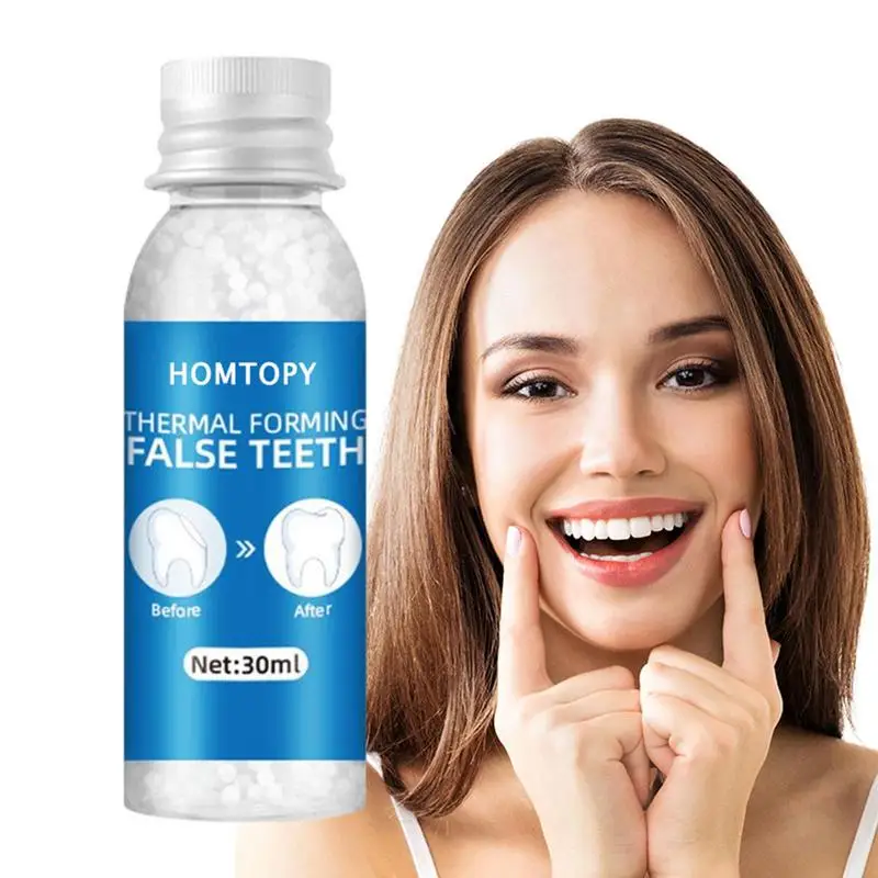 

Fake Teeth Adhesive Tooth Repair Glue Shapeable Gaps Missing Broken Teeth Dental Tooth Filling Material False Teeth Solid Glue
