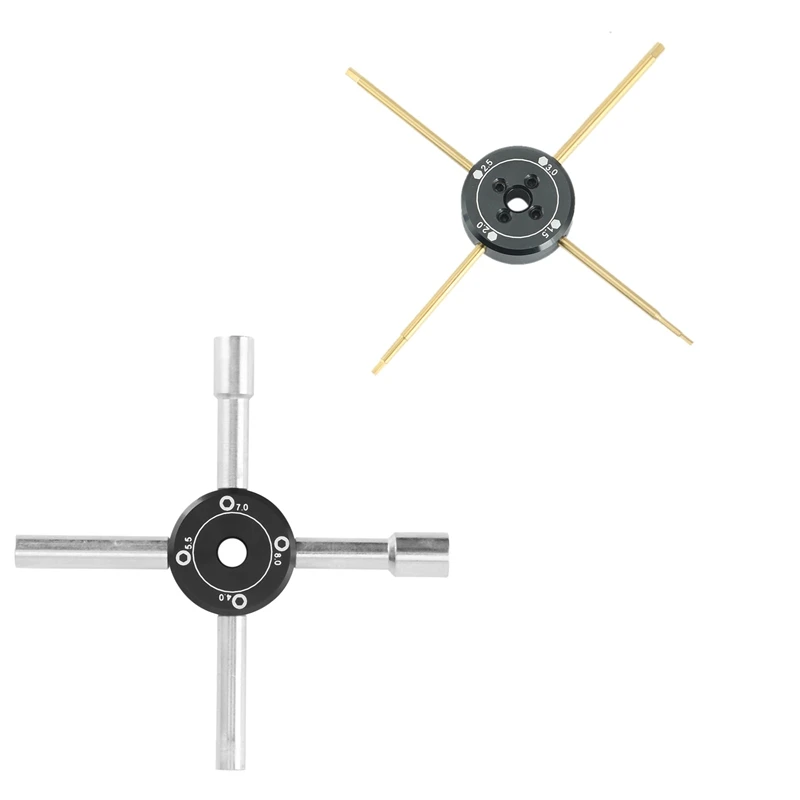 

4In1 RC Tools Kit Hex Screw Driver Set 1.5Mm 2.0Mm 2.5Mm 3.0Mm And Hex Nut Drivers Screw Driver 4.0/5.5/7.0/8.0Mm For RC