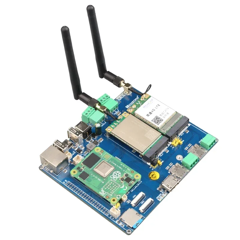 Raspberry Pi cm4 _ LoRa 4G Плата расширения Беспроводной двухдиапазонный модуль двойной LTE