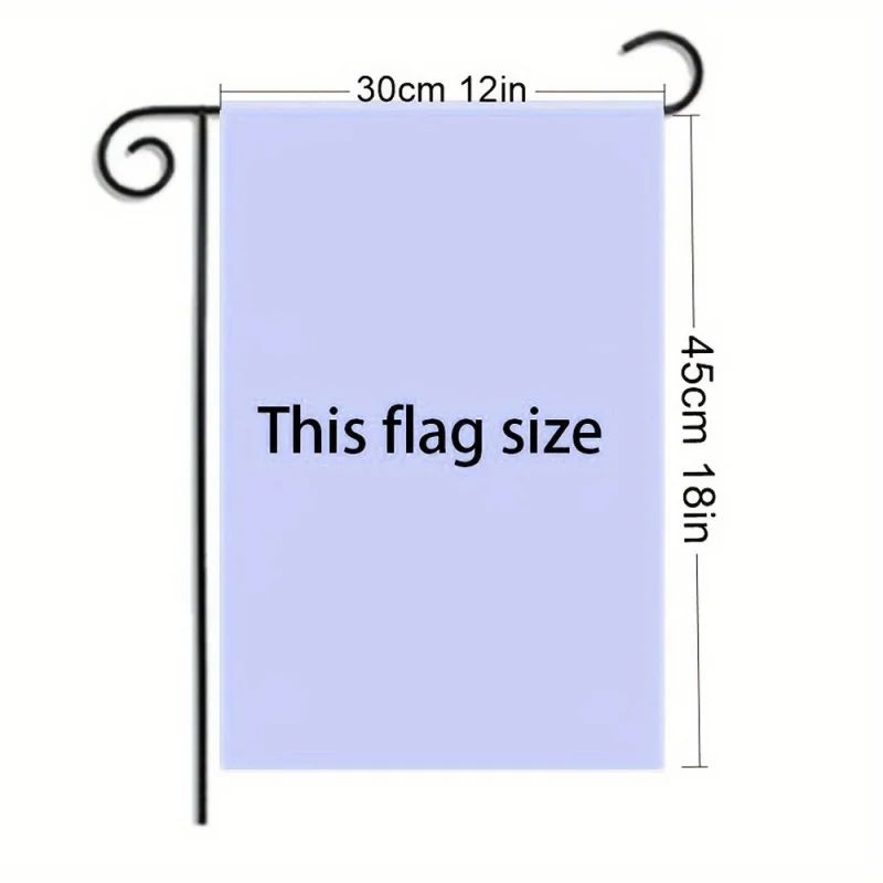 Изготовленный на заказ трехслойный двусторонний садовый флаг - любой дизайн цвет