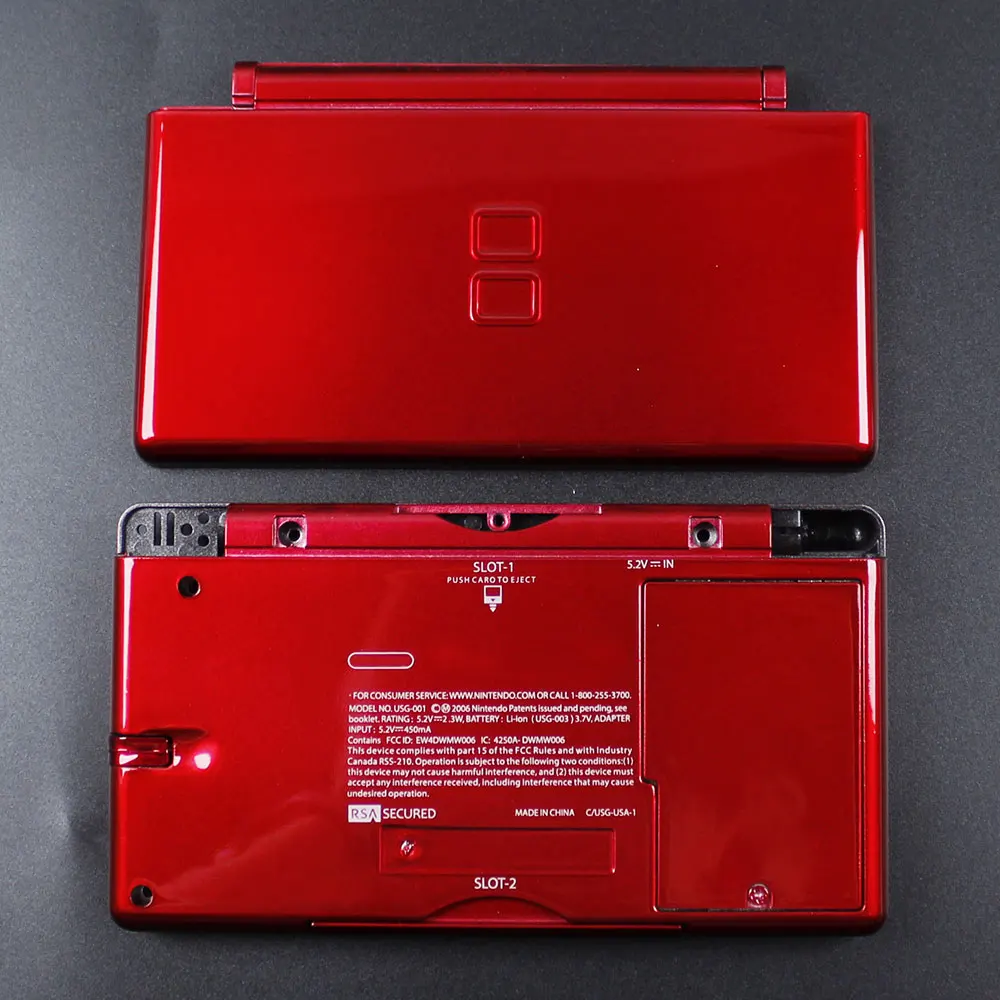 JCD для DS Lite консоль NDSL полный комплект корпуса чехол Kit запасные части с кнопками