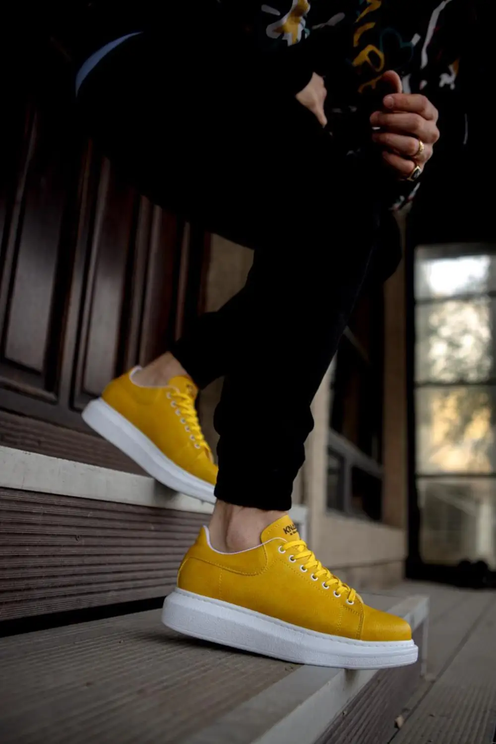 

Knack high sole casual shoes 044 yellow