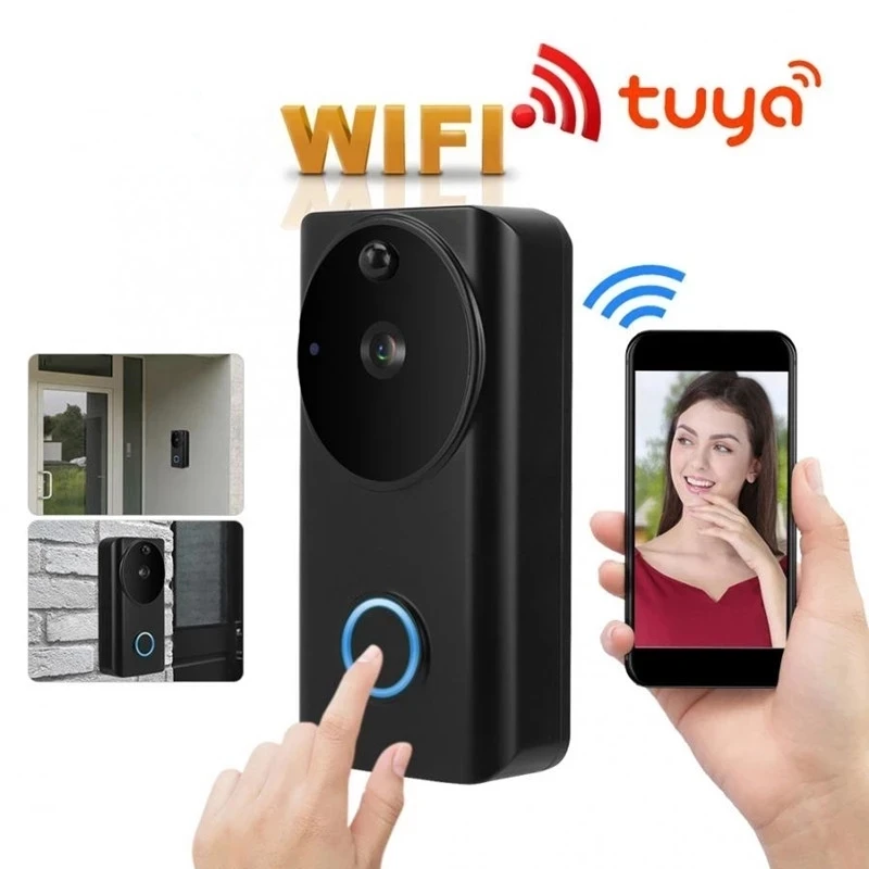 

Дверной звонок Tuya Smart Home, Wi-Fi, 1080P, с датчиком движения