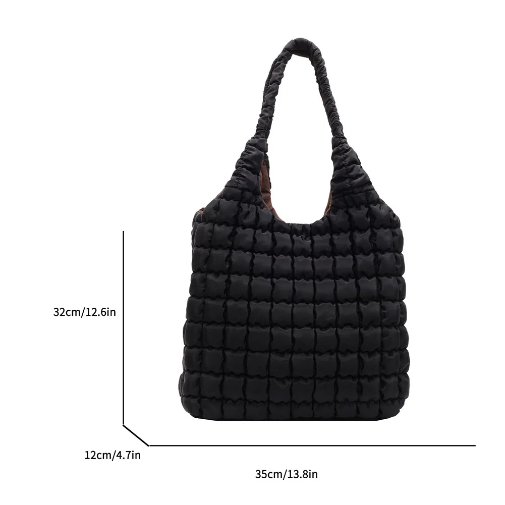 Сумка-тоут Женская Стеганая вместительный стеганый саквояж легкий чемоданчик с