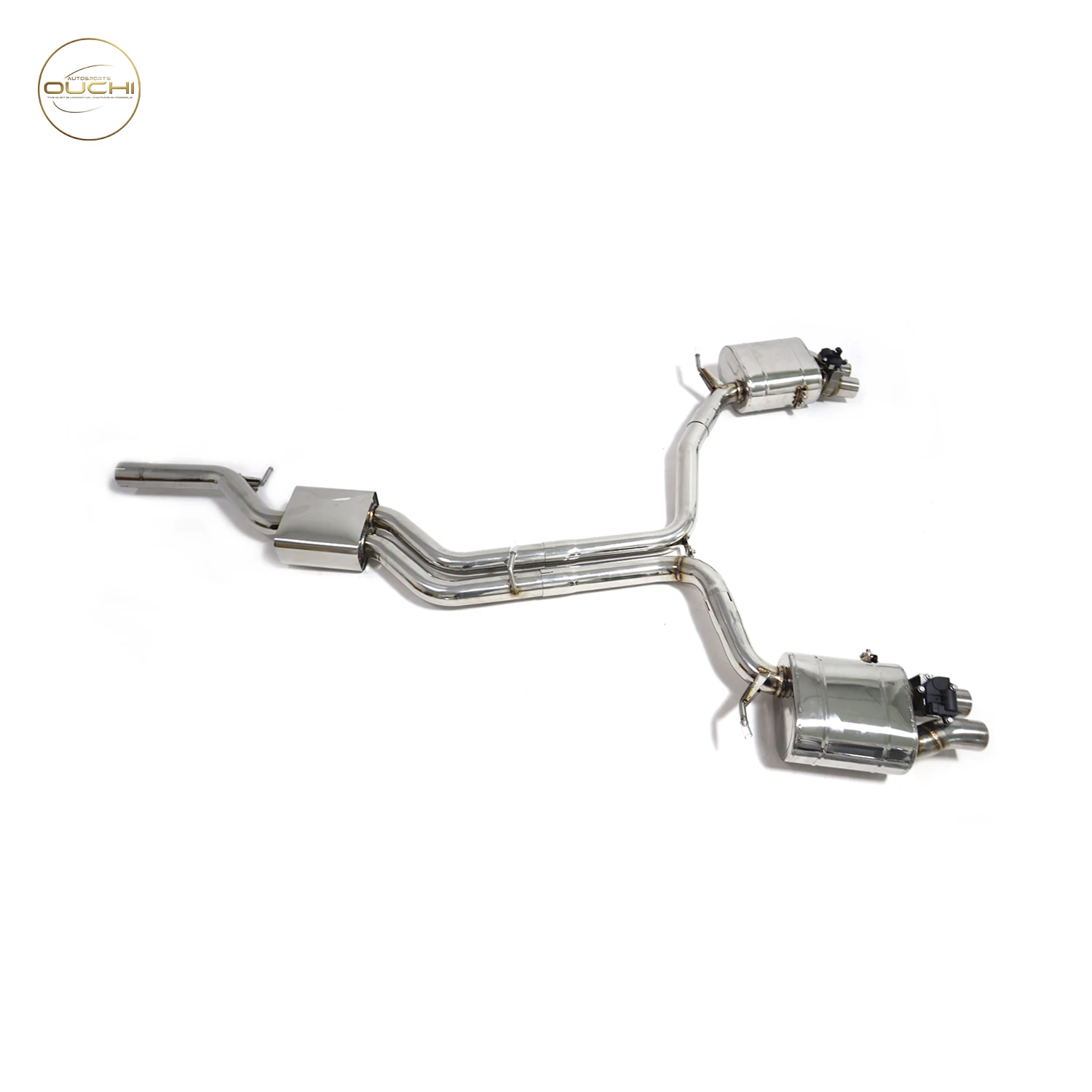 Выхлопная система OUCHI из нержавеющей стали для Audi A6 A7 C8 2.0T 2017-2023 с клапанами