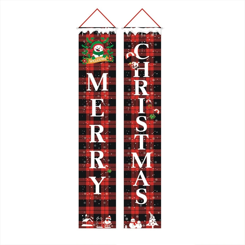 

Merry Christmas Banner Porch Outdoor Christmas Porch Sign Merry Christmas Porch Banner