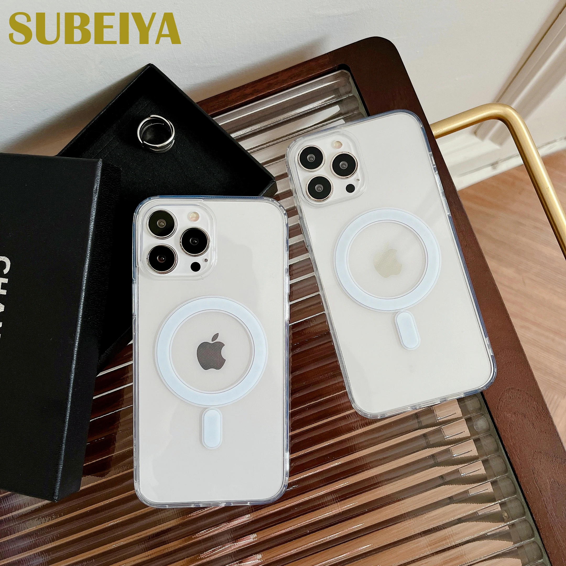 

Magnetic Magsafing Case for iPhone 13 Pro Max 14 Plus iPhone 12 Mini Pro 12Pro Max Wireless Charging Matte Shockproof Case