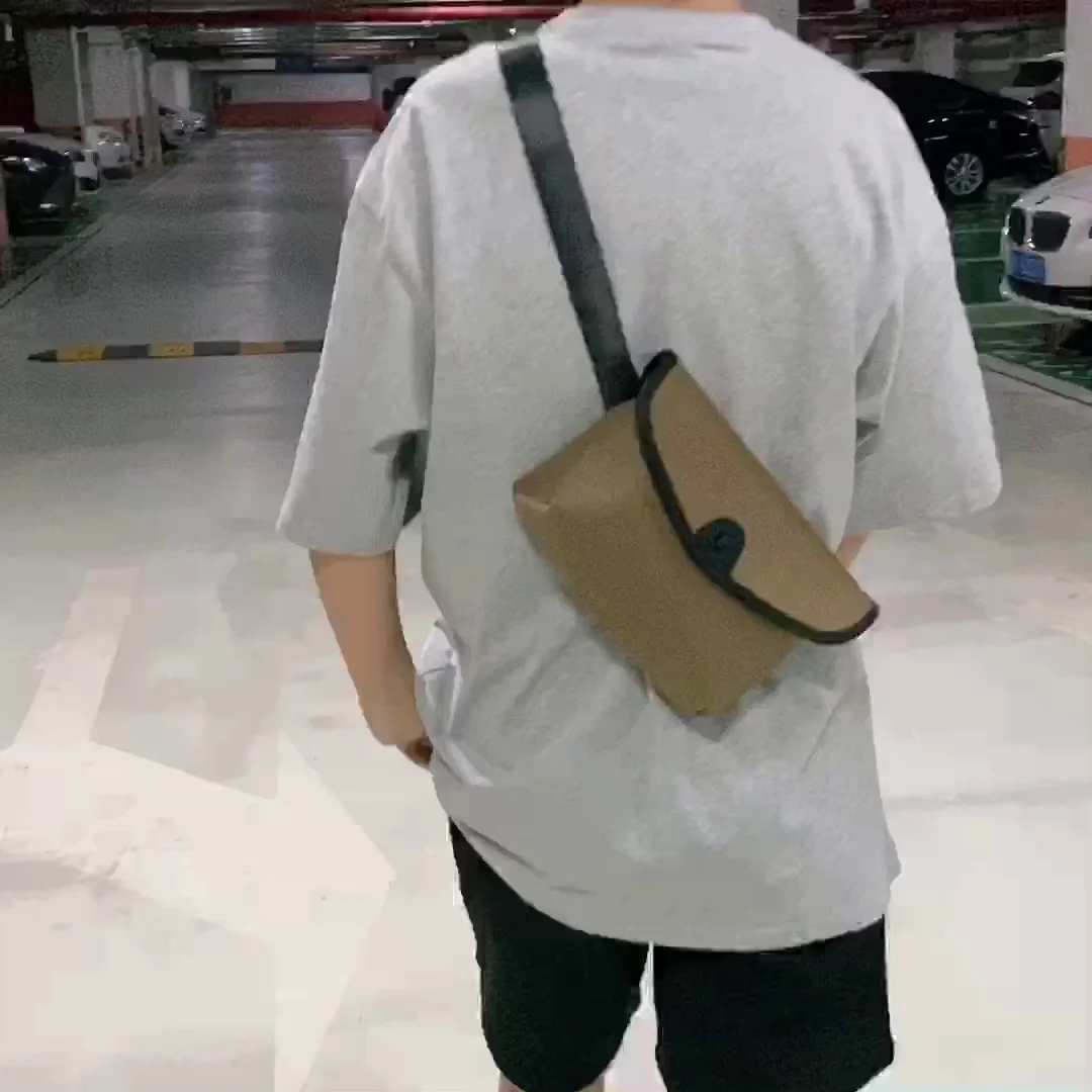 

Повседневные поясные сумки из нейлона, новинка 2022, простая модная нагрудная сумка, универсальные сумки-мессенджеры с широким ремешком на пл...