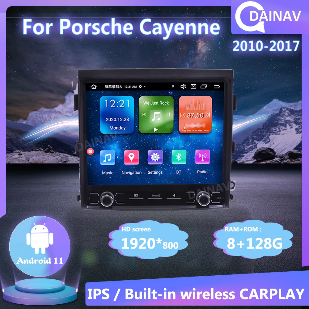 

8G 128G Android Car Radio For Porsche Cayenne 2010-2017 Car Stereo Multimedia Player GPS Navigation Auto Audio Carplay Head Unit