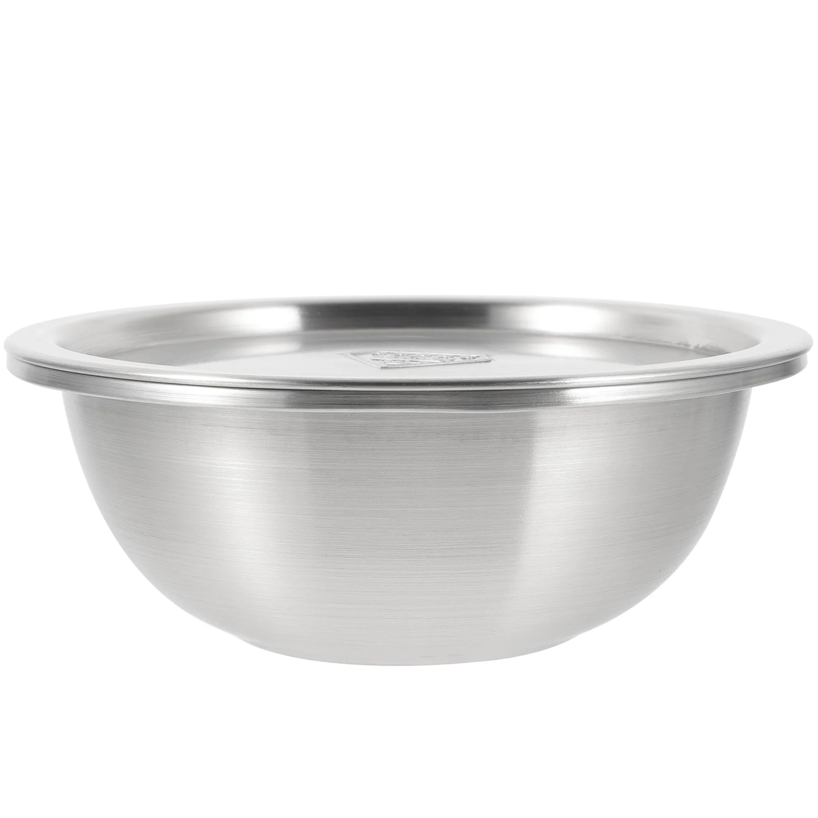 

Stainless Steel Salad Bowl Kitchen Metal Mixing Large Soup Lid Storage Bowls Lids