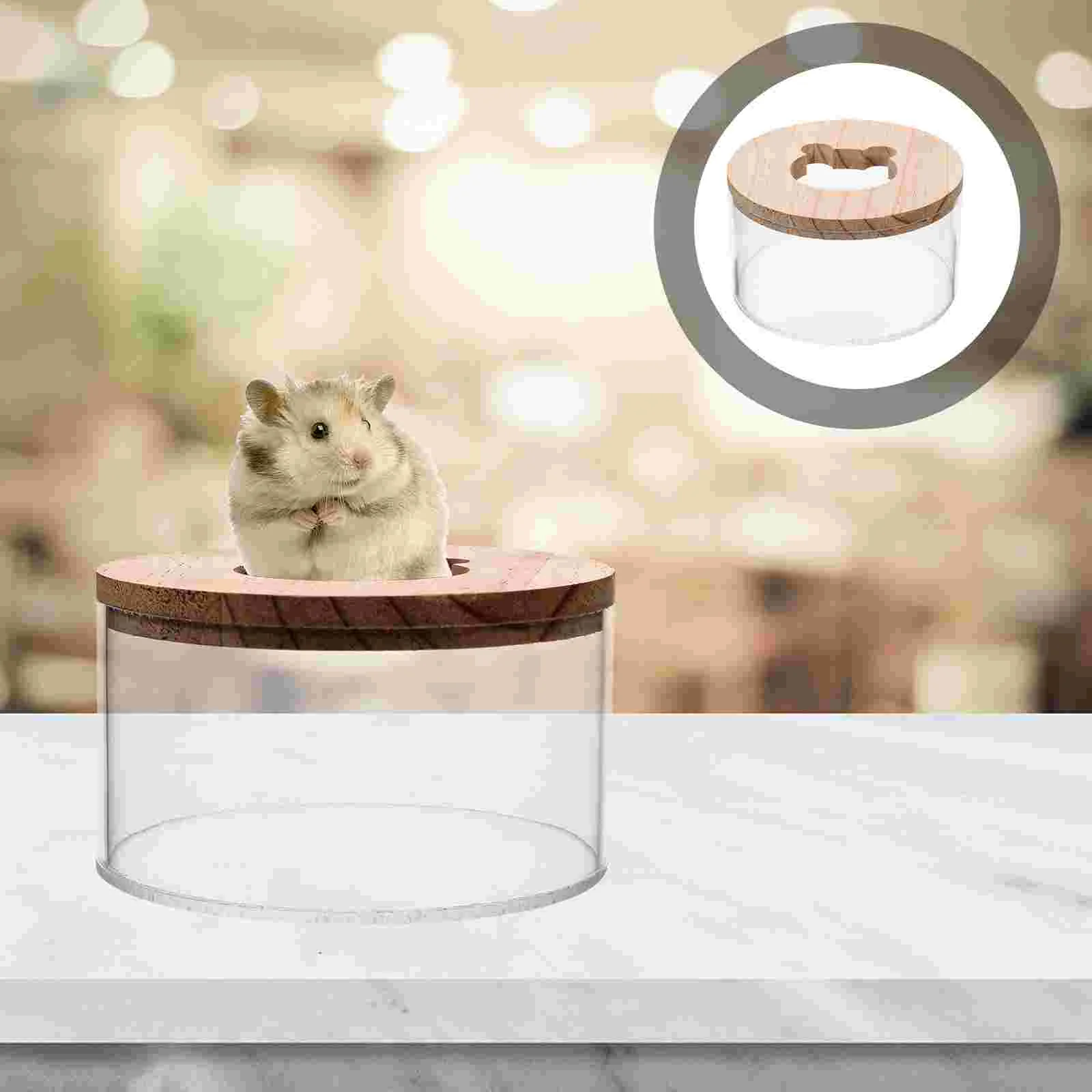 

Hamster Bath Bathtub Sand Box Bathroom Chinchillagerbil Resistant Delicate Daily Wear Transparent Clear Accessory Reusable