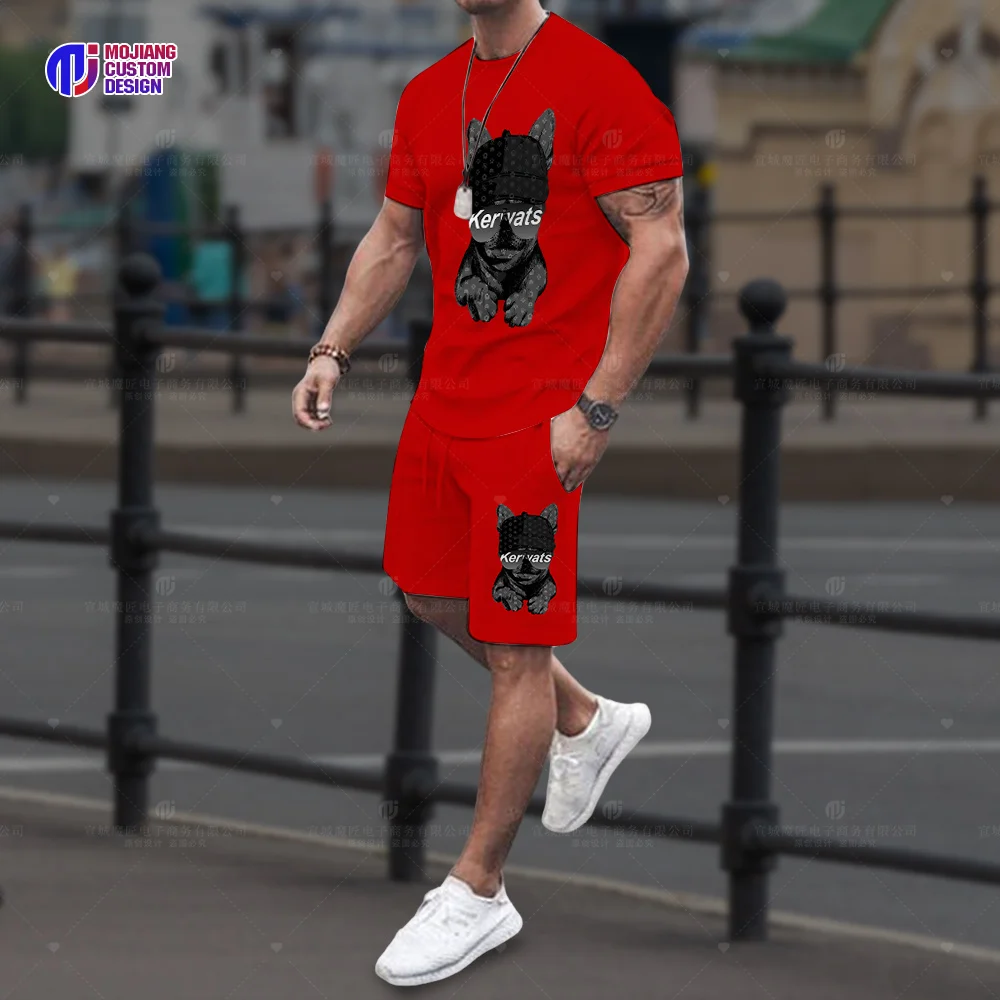 Sportswear Men's Set Luxury T-Shirt Shorts 2023 High Quality Sportswear 2 Piece Set Fashionable Summer Men's Streetwear