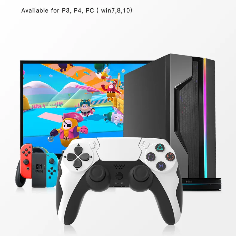 

P4 Wireless WIFI4.0 Gamepad USB Dual Vibration Six-axis Gaming Joystick Gamepad PC Game Controller Charging Game Handle Wireless