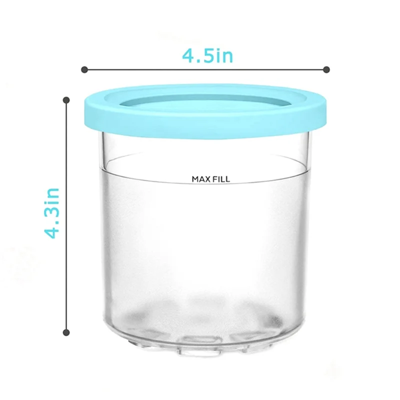 4 упаковки для Ninja XSKPLID2CD совместимые с мороженицей серии NC299AMZ и NC300S 1 пинт