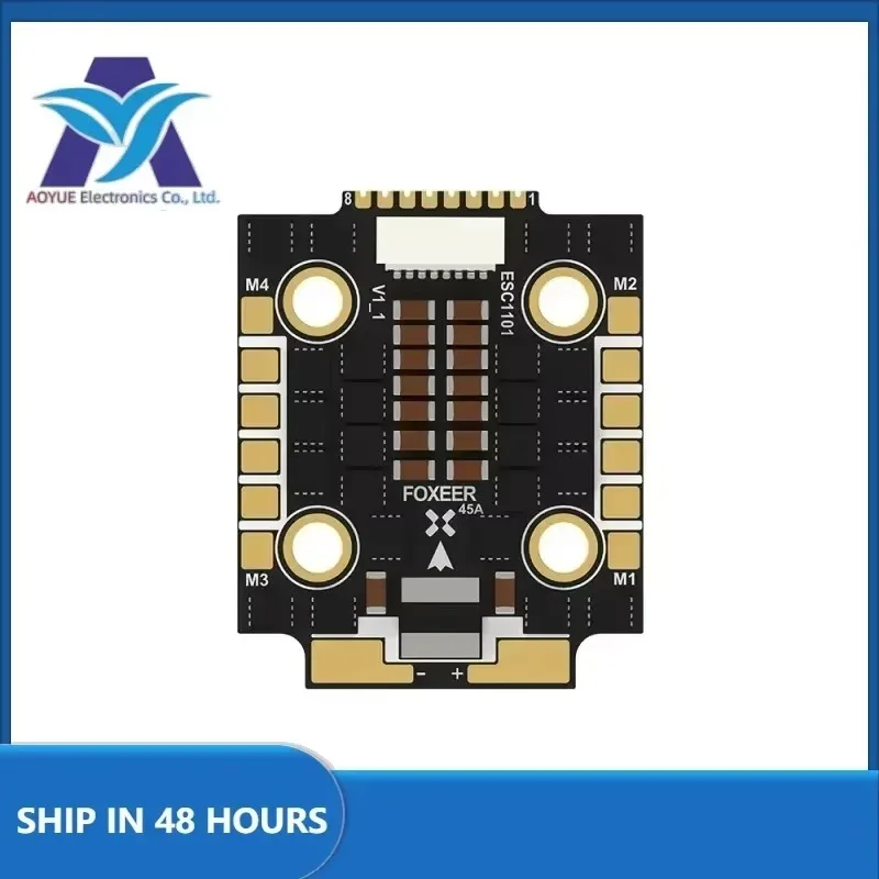 Фото VivaCS1pcs/F4 Mini 128K 45A BL32 4-в-1 ESC 20*20мм M3 3-6S BLHeli32 DShot150/300/600/1200/MultiShot/OneShot для FPV-гонок №5