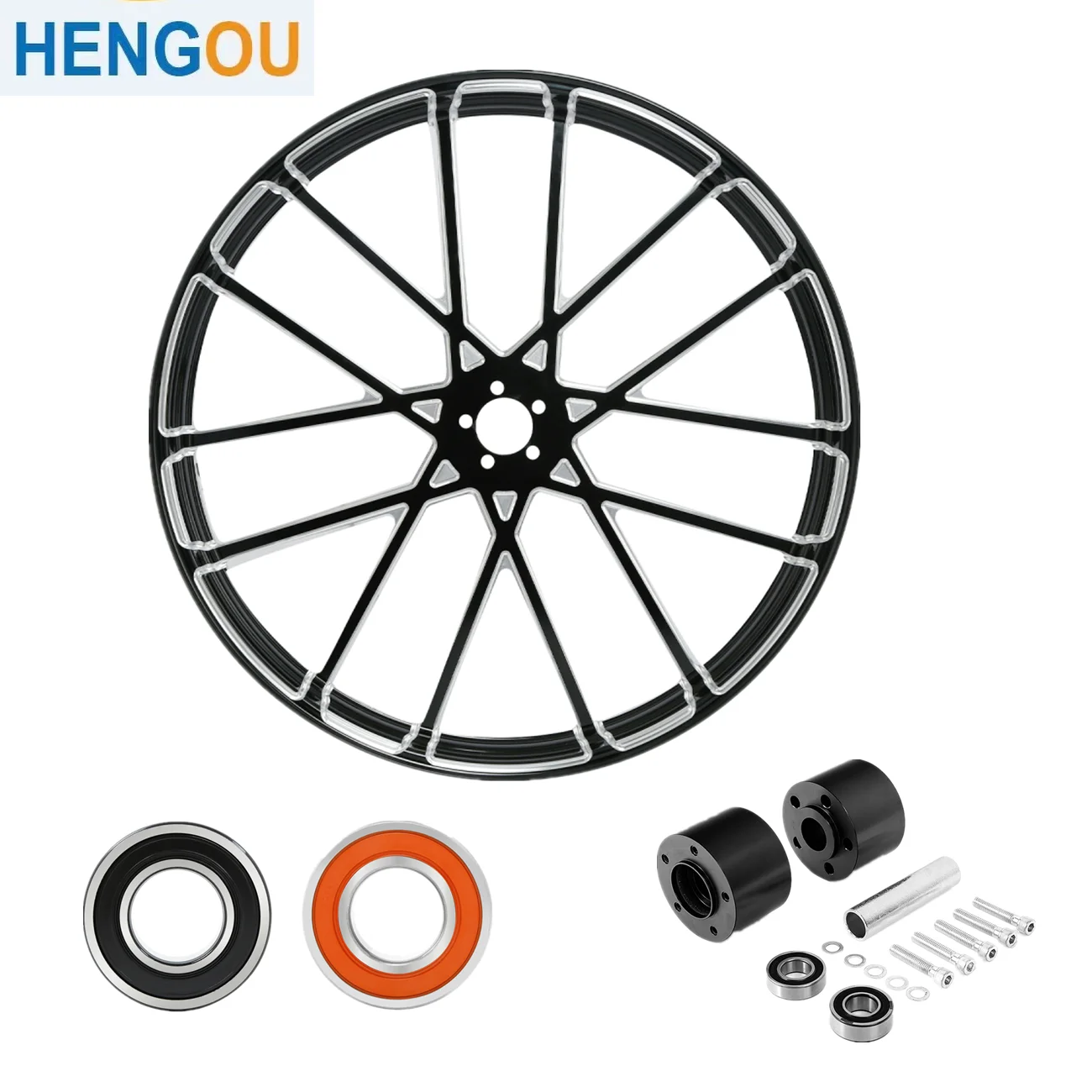 

Motorcycle 30''X3.5'' Front Wheel Rim Hub Dual Disc For Harley Touring Electra Glide Road Glide Road King ABS 2008-2022 2019 18