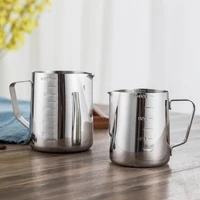 stainless steel milk frothing pitcher espresso dolce gusto coffee barista craft latte cappuccino milk cream cup frothing jug pit