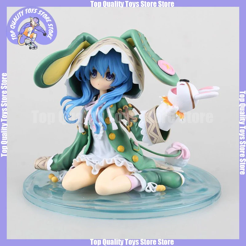 

Date A Live Anime Genuine Figure Kneeling Green Rabbit Hermit Yoshino Action Figurines Collectible Dolls For Children Gifts