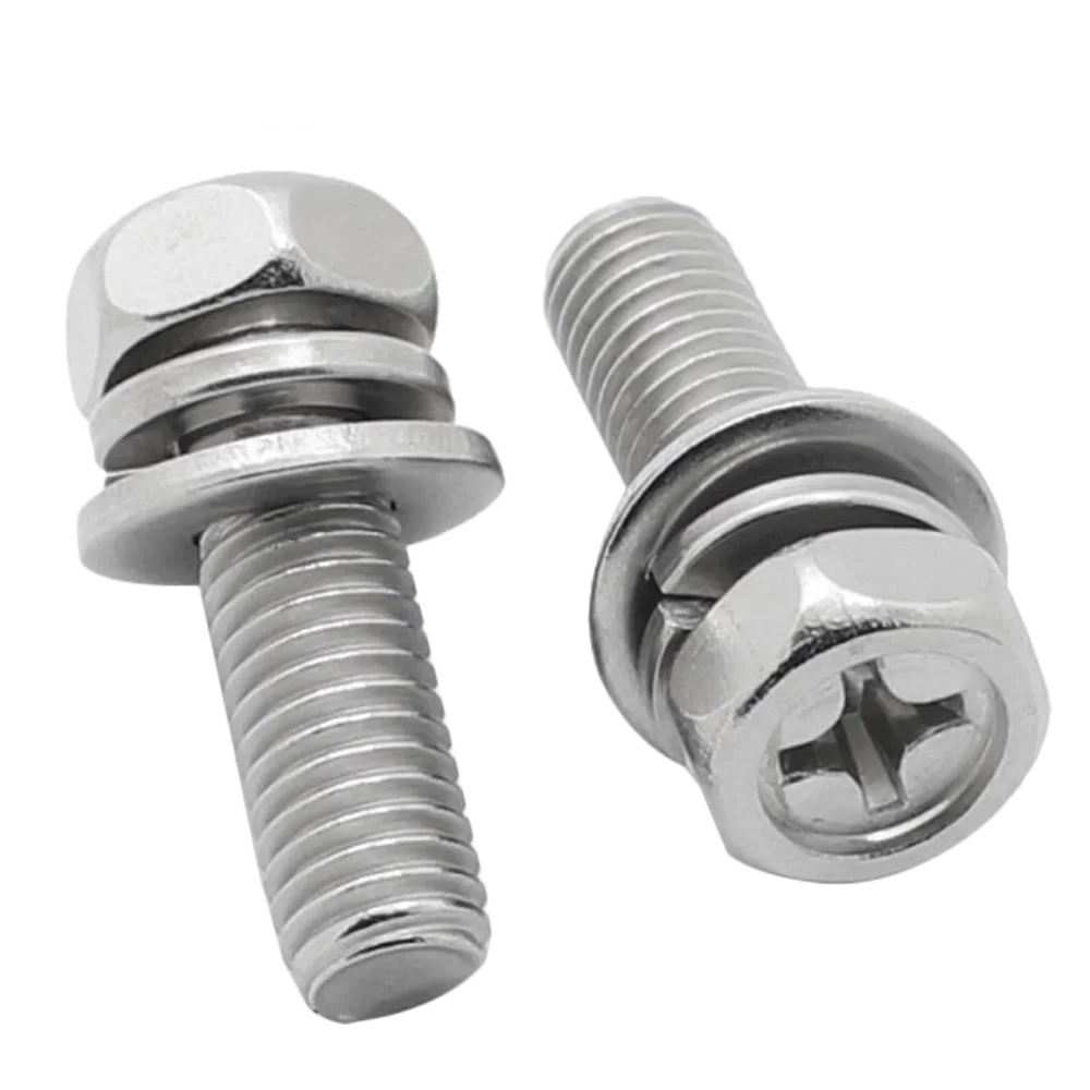 20 шт. M4 M5 шестигранный болт с крестообразным шлицем и шестигранной головкой набор