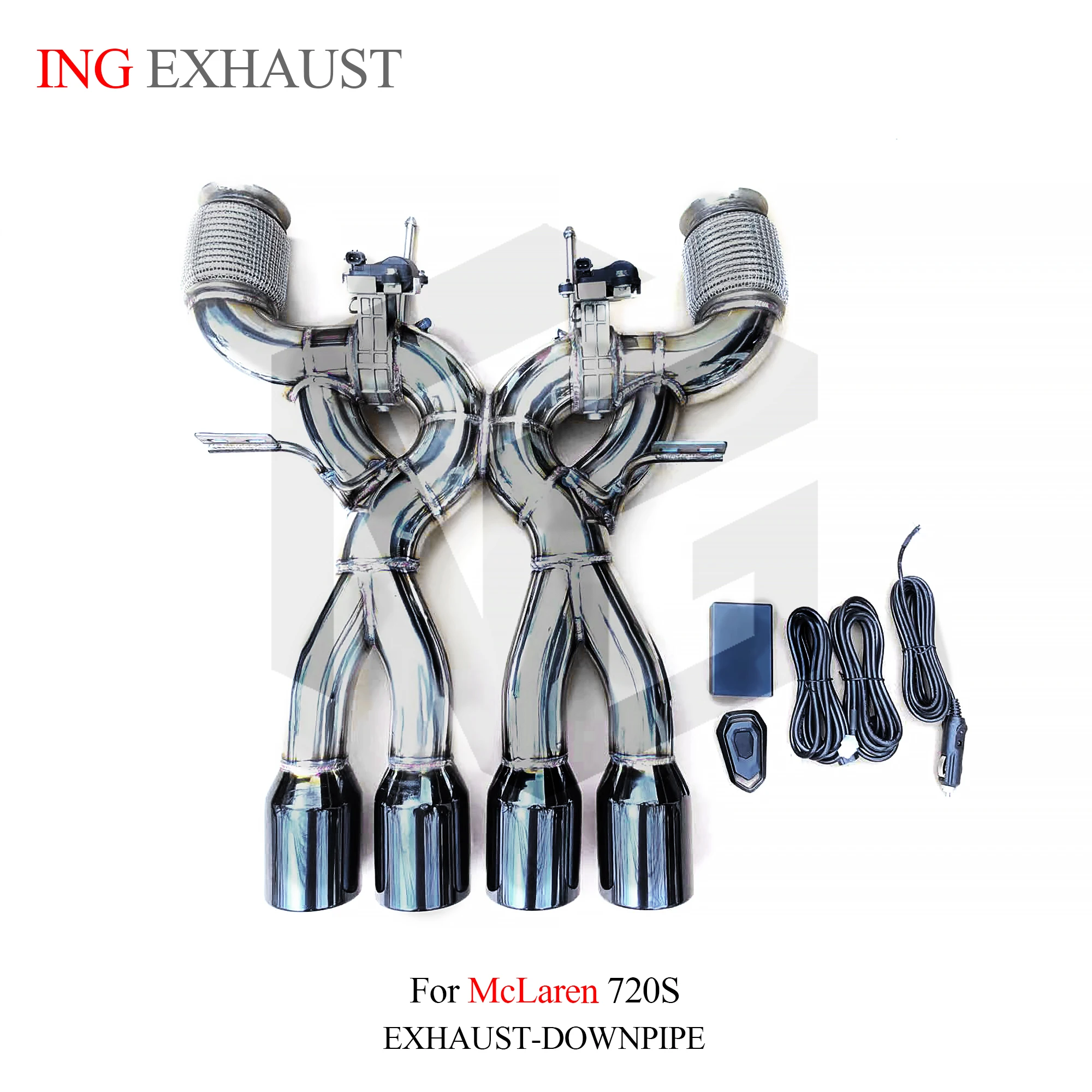 ING из нержавеющей стали 304 выхлоп Boost Catback для Mclaren 720s 4 0 T задние двойные