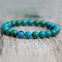 8mm natural ore phoenix malachite beads bracelet energy crystal aura healing stones bracelets for men and women jewelry gifts