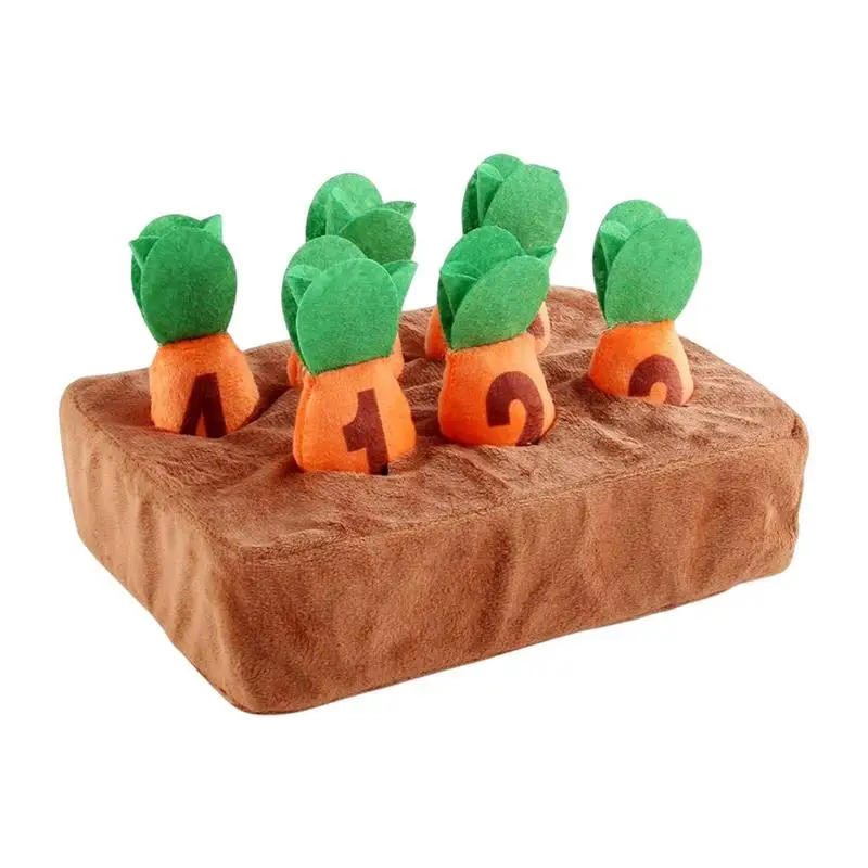 

Plush Carrot Harvest Game Toy Educational Montessori Learning Shape Sorting Matching Puzzle Toy Farm Harvest Game For Kids