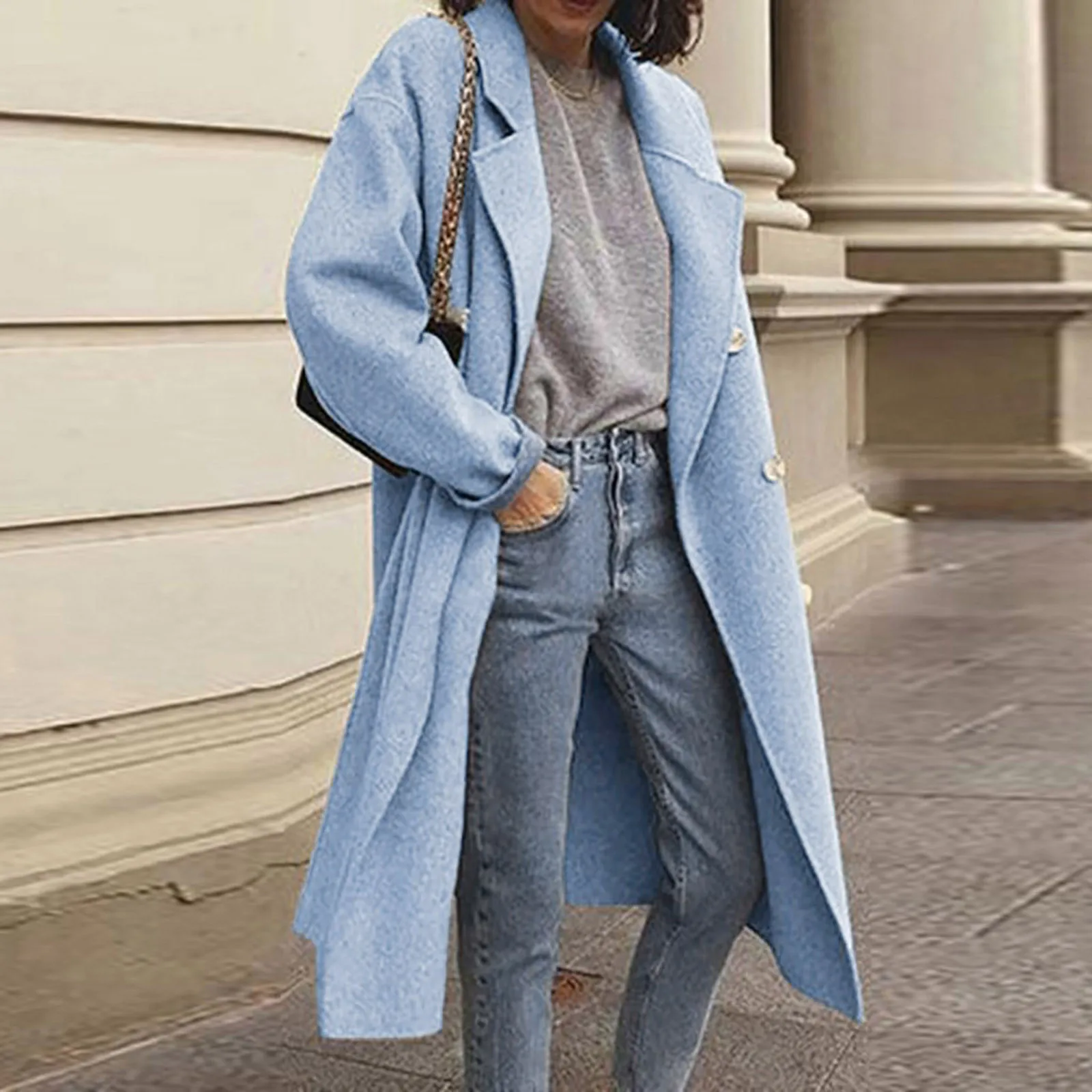 Женское зимнее тонкое пальто из искусственной шерсти Женская куртка облегающее