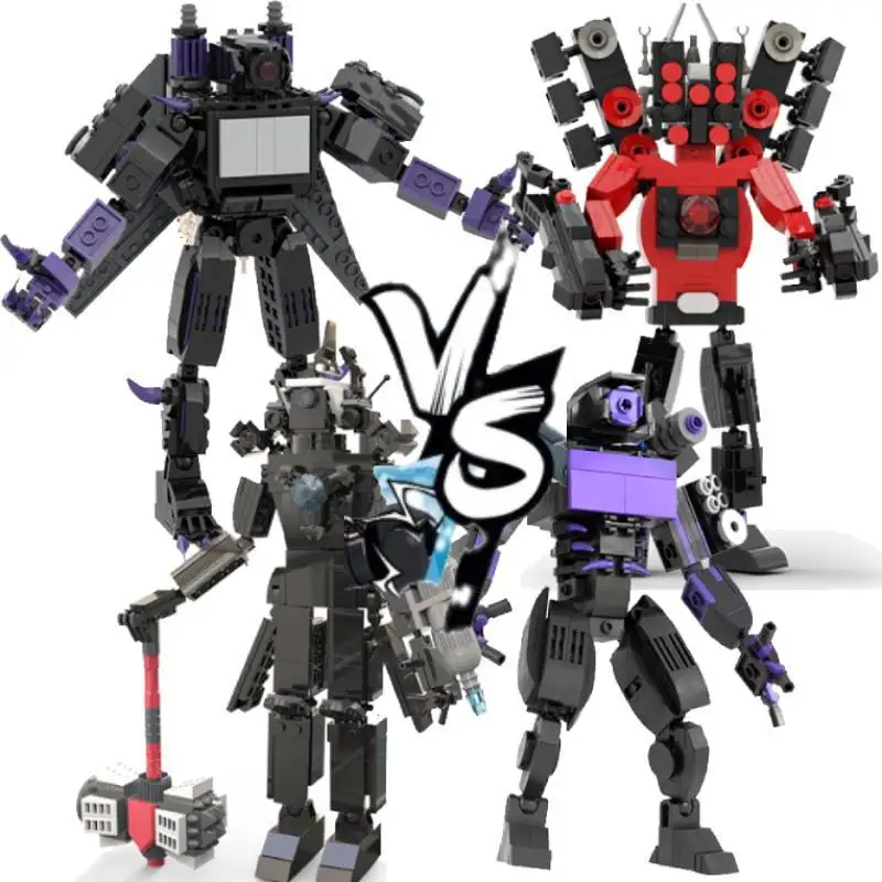 

1/6 шт./комплект, Детский конструктор «унитаз лыбиди»