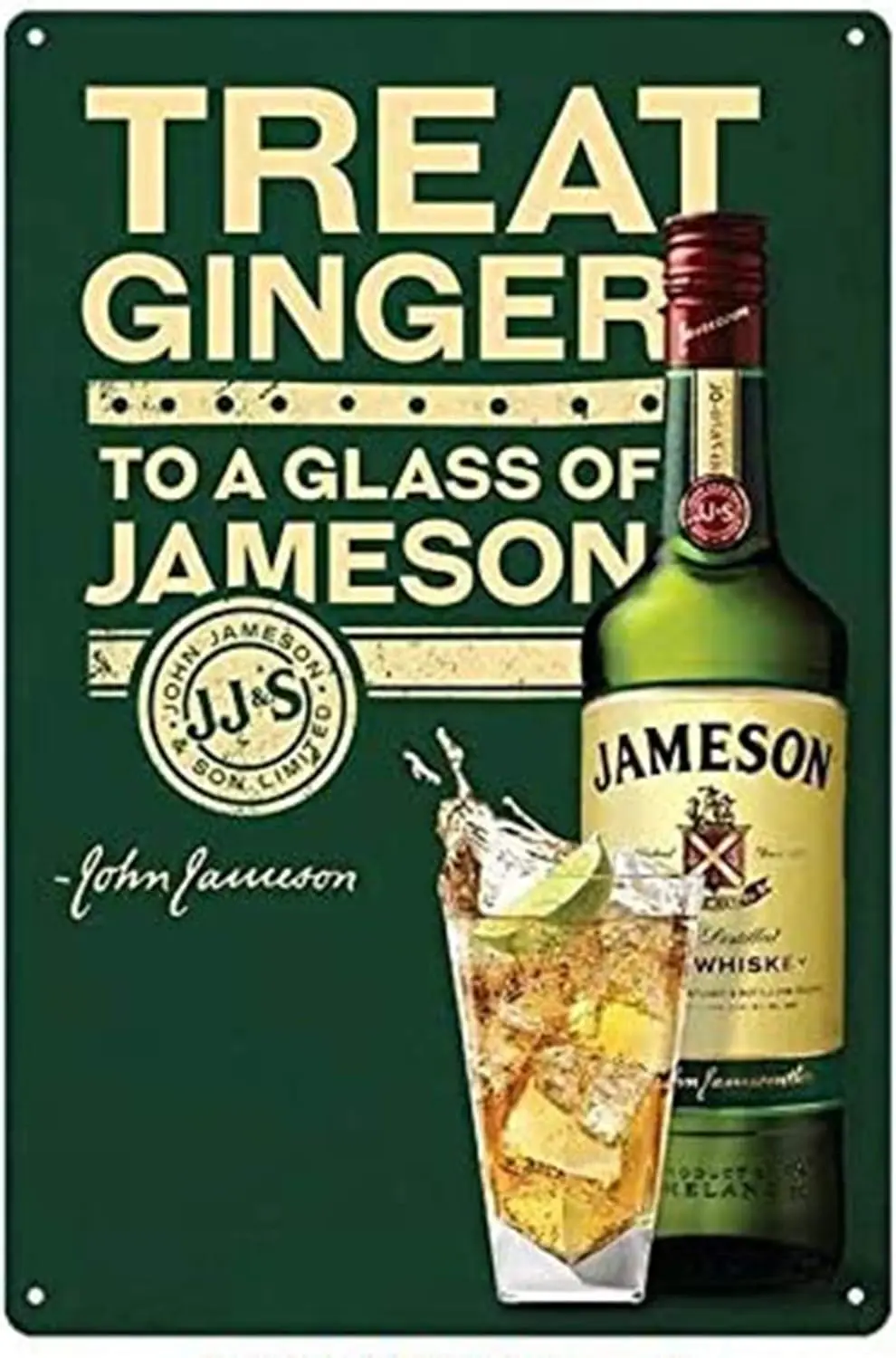 Металлическая вывеска The Great Ginger Jameson