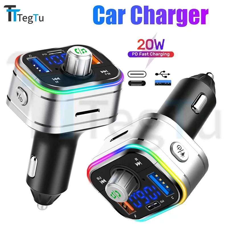 

Автомобильный FM-передатчик PD20W с поддержкой Bluetooth 5,0 и USB-портом