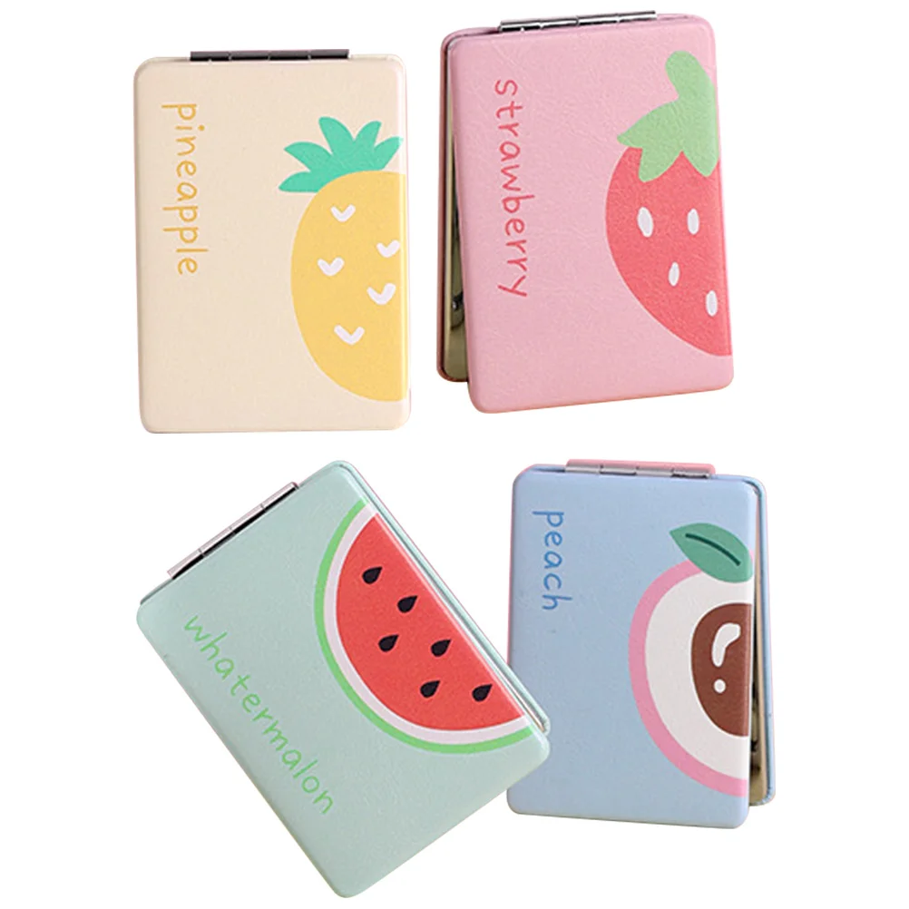 

Mirrorpocket Makeup Hand Portable Supply Female Adorable Suppliesfoldable Resistant Compact Use Daily Small