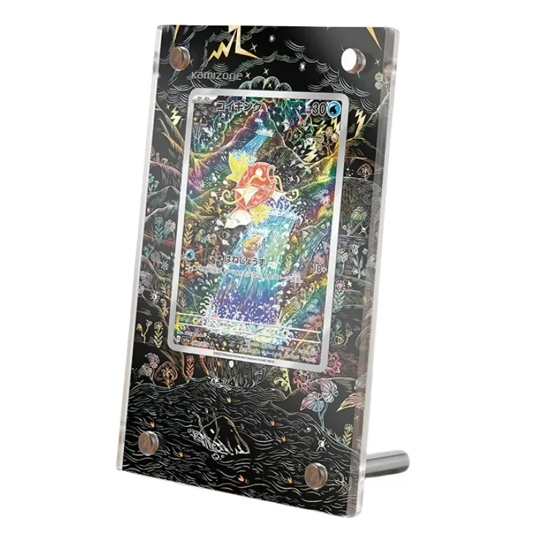 

Мультипликационные персонажи мультфильма Покемон Magikarp, расширенная картина, акриловая карточка, кирпичная коллекция из аниме классика, демонстрационная подставка