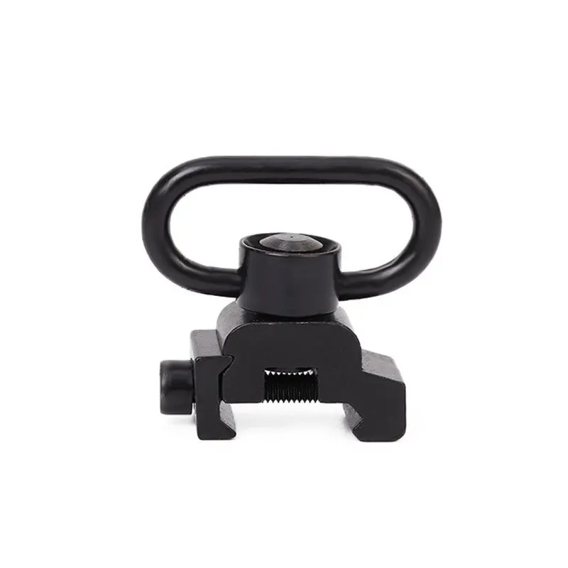 

Quick Release Buckle Sling Adapter Ring QD Swivel Mount Push Button 1-1/4" 20mm Weaver Rail or Picatinny Rail Mounted