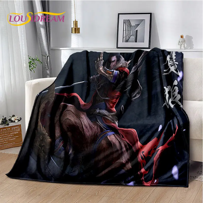 

3D Sekiro Game Gamer Soft Plush Blanket,Flannel Blanket Throw Blanket for Living Room Bedroom Bed Sofa Picnic Cover Kids Office