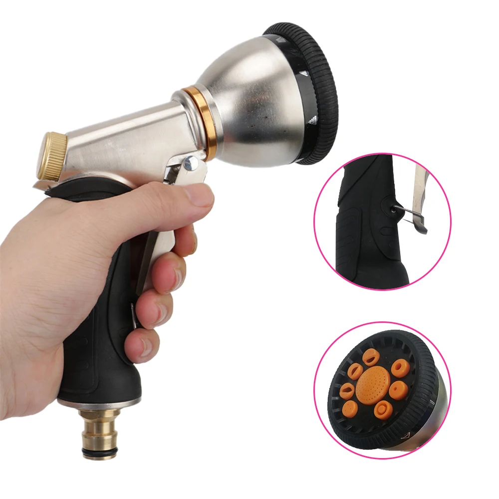 

Variable Flow Controls High-Pressure Garden Watering Sprinkle Irrigation Tool Rotary Water Spray Gun Car Washer Adjustable