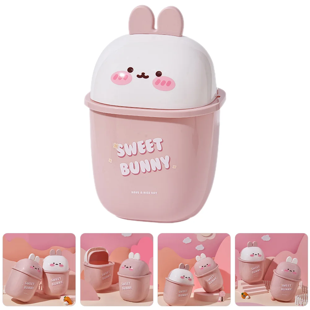 

Mini Trash Can Cans Office Desk Garbage Table Top Plastic Desktop Trashcan Your Bedroom