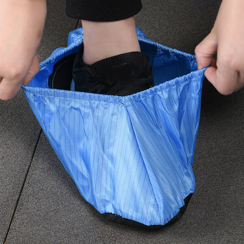 Keep Floor Carpet Cleaning Household Non-slip Reusable Shoe Covers Anti-static Washable Non-slip Cloth Shoes Protector Cover