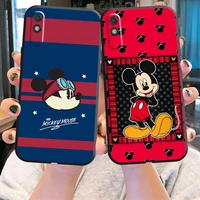 disney mickey mouse phone case for xiaomi redmi 9 9i 9at 9t 9a 9c 10 note 9 9t 9s 10 10 pro 10s 10 5g funda black