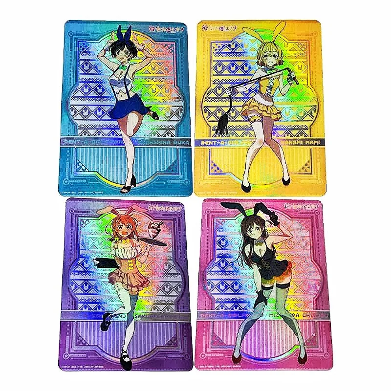 

4 шт./комплект, анимационные карточки с героями аниме