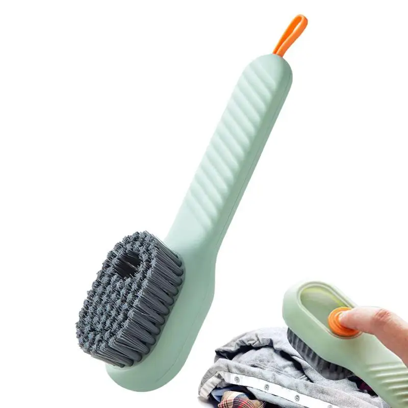 

Long-handled Shoe Brush Soft Bristles Cleaning Brush Automatic Liquid Adding Brushes Household Cleaning Tools