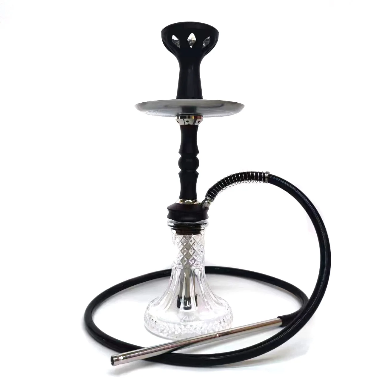 

Nylon Medium Hookah Shisha Accessories, Complete Kit, Single Pipe Hooka, Travel, Portable, Luxury Christmas Gift, 46cm