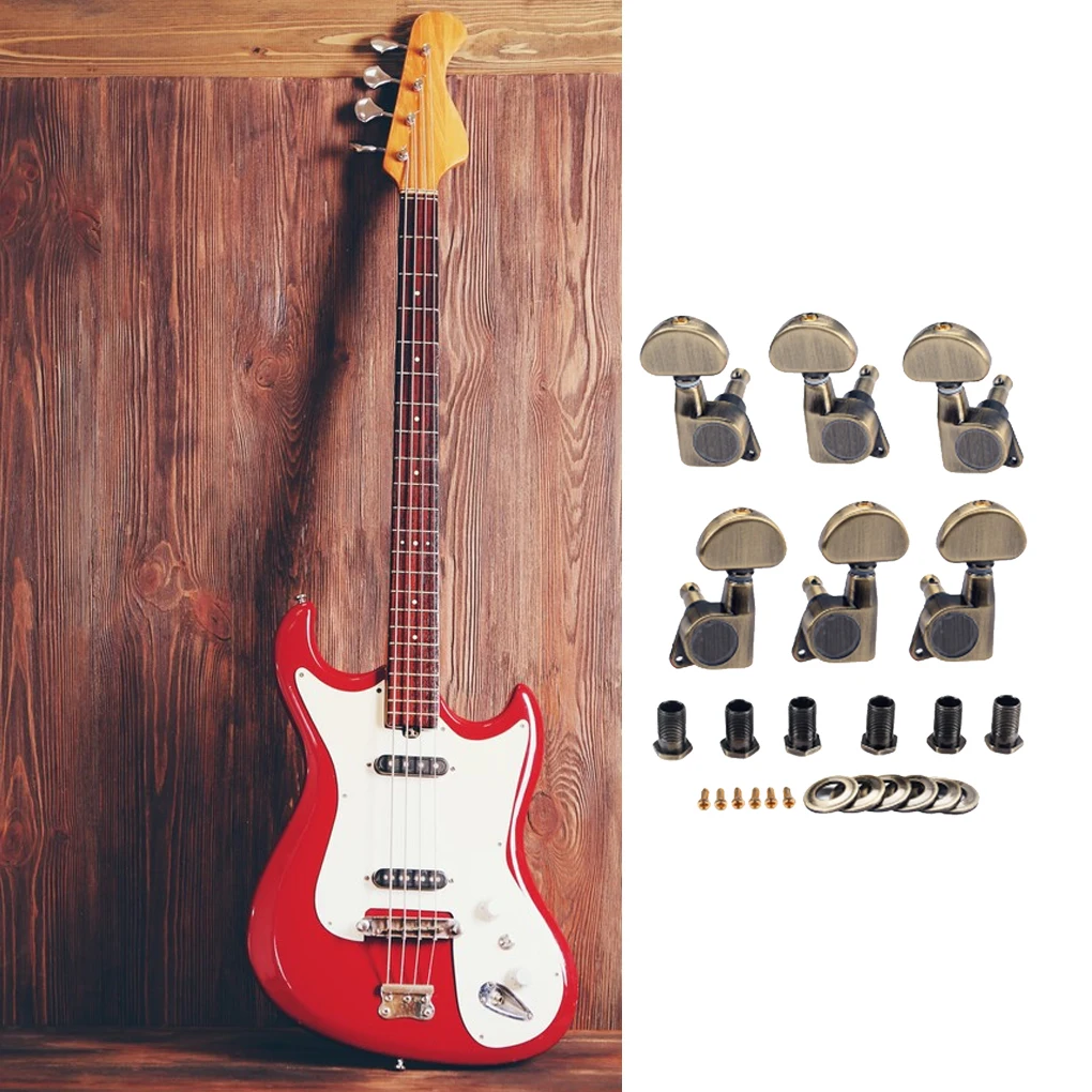 

6pcs Guitar Tuning Peg Accessories Machine Head Bronze Tuners Pegs