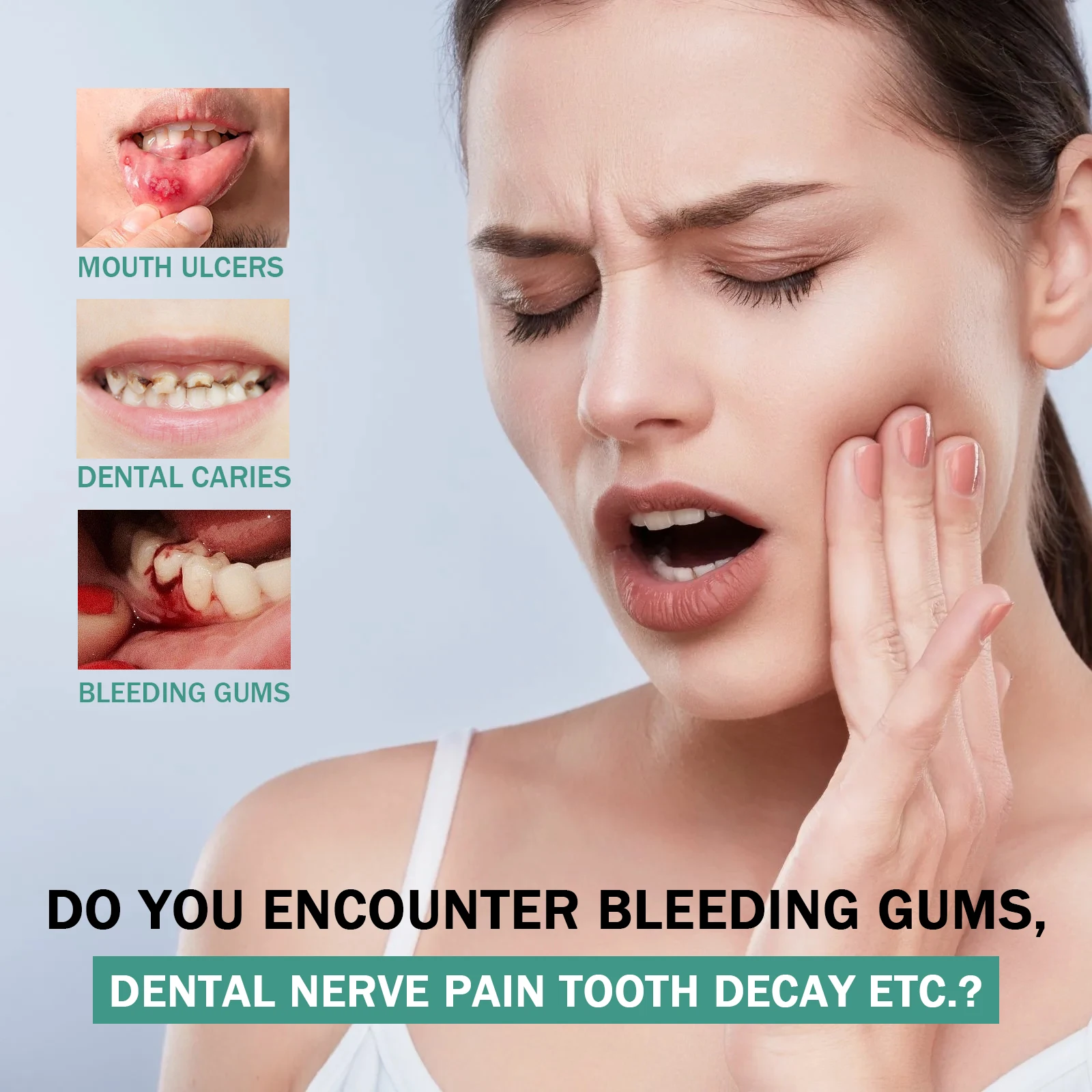 Спрей для зубной боли спрей полости рта снимает опухшие десны кровотение зубов